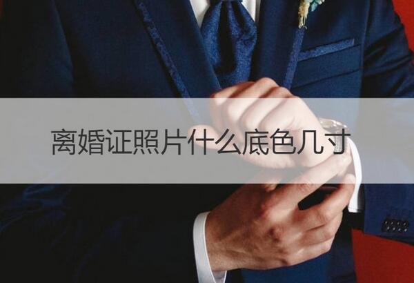 離婚證照片要求什么底色?離婚證照片尺寸